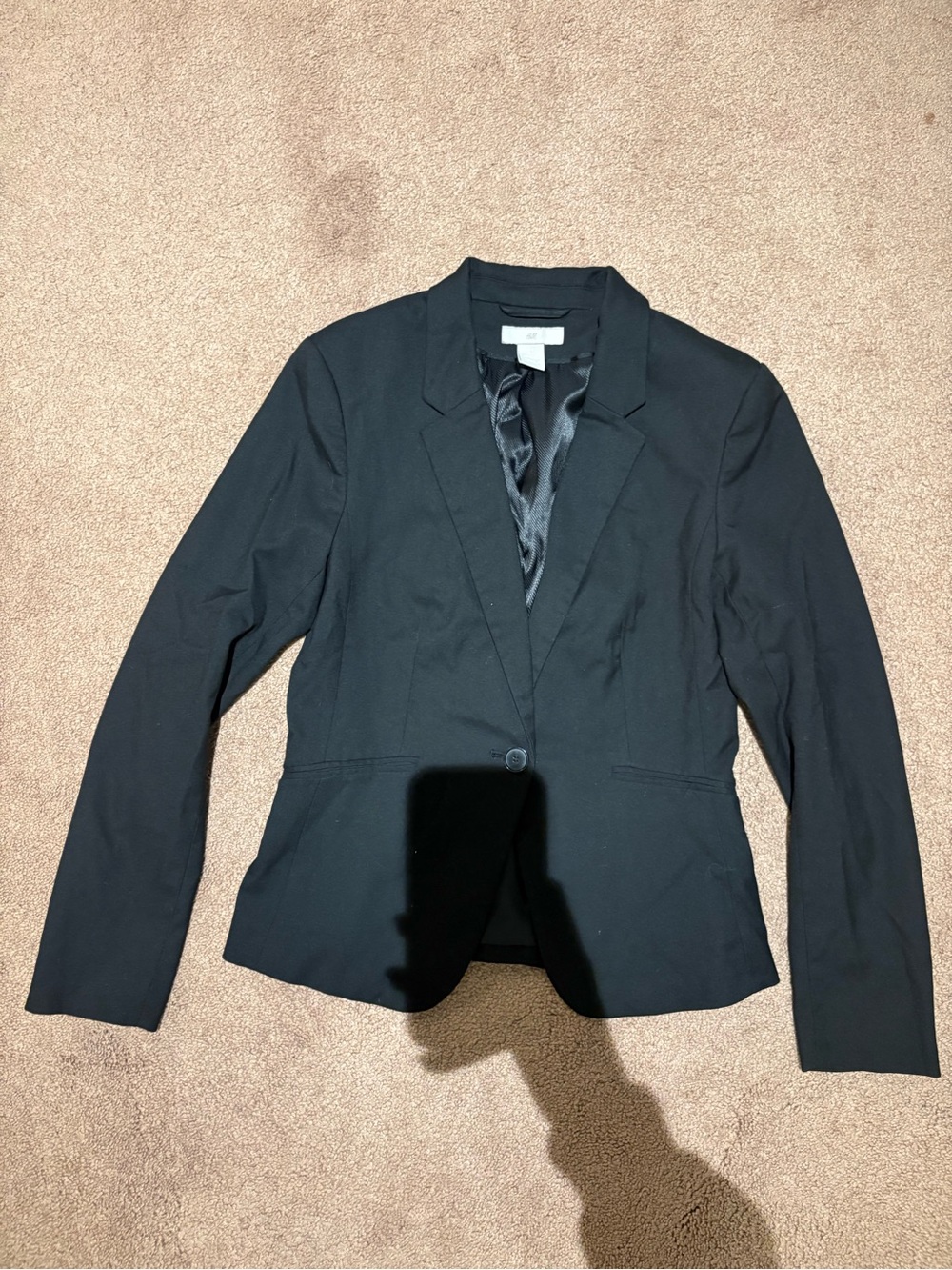 H&M Black Single-Button Blazer size 6